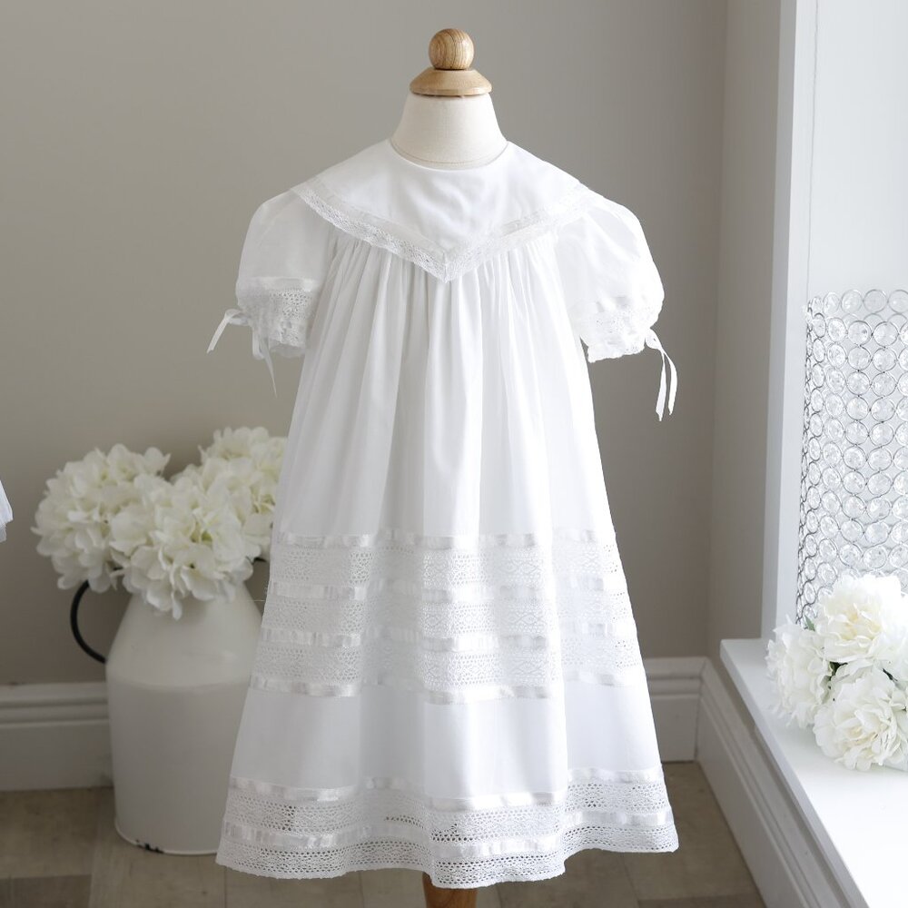 Strasburg Savannah Lace Dress White Flower Girl Special Occasion NWT